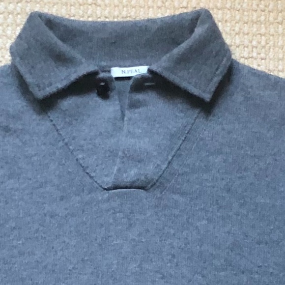 N.PEAL CASHMERE POLO SWEATER XL - Picture 4 of 7